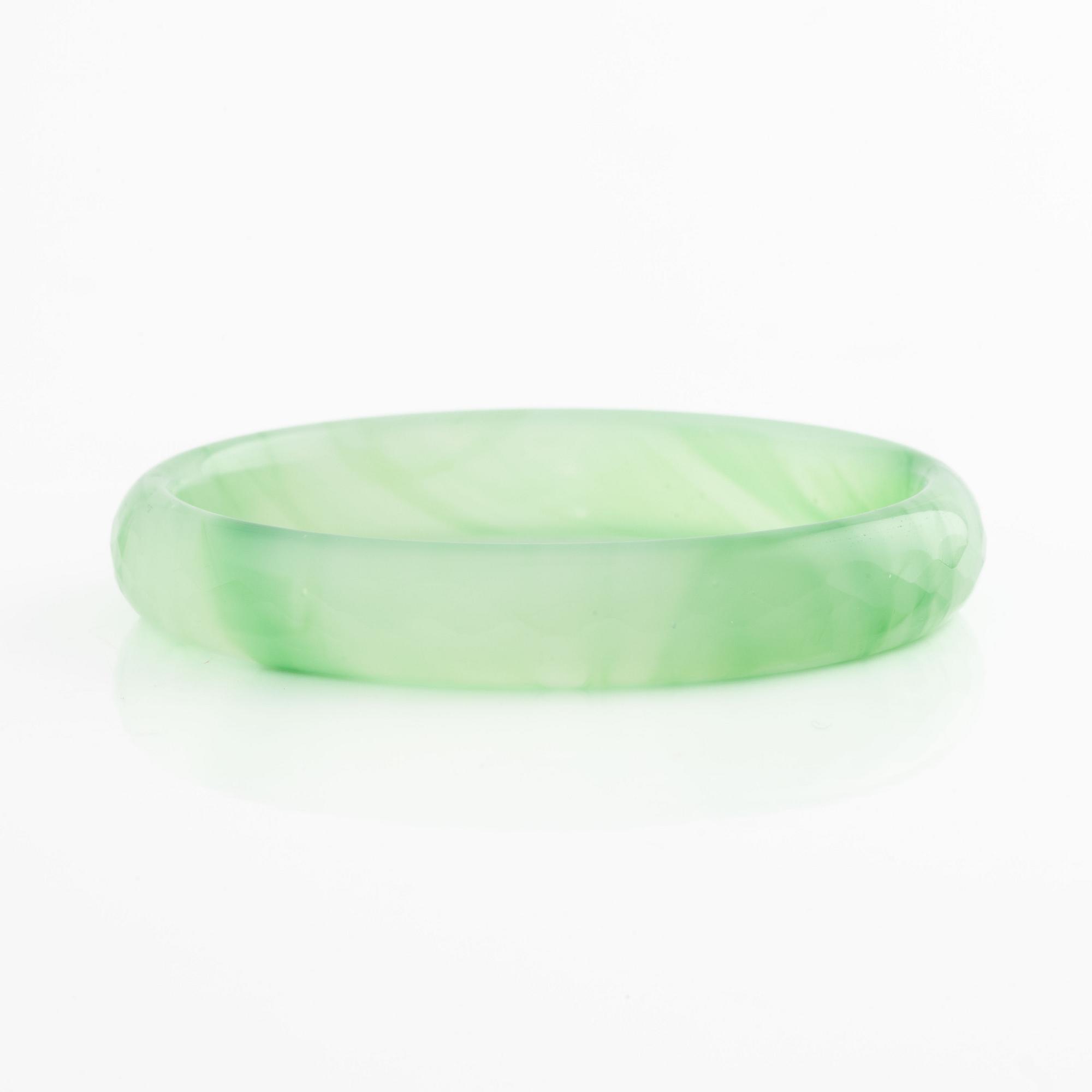 Jade bracelet.
