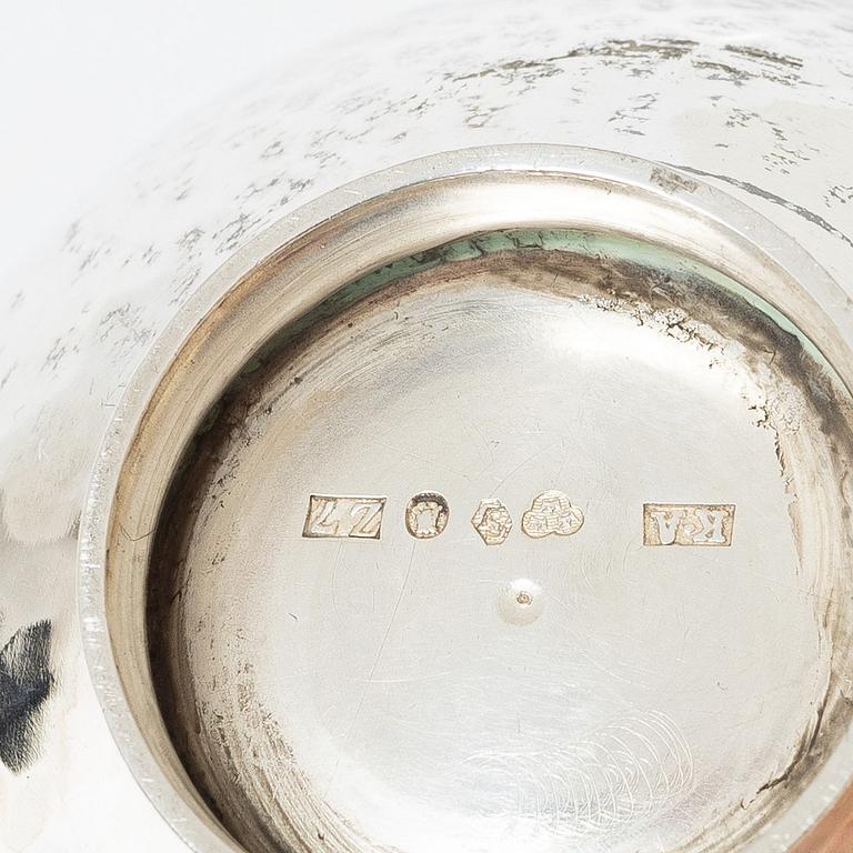 Silver, 5 pieces, Sweden and Denmark, 20th century.