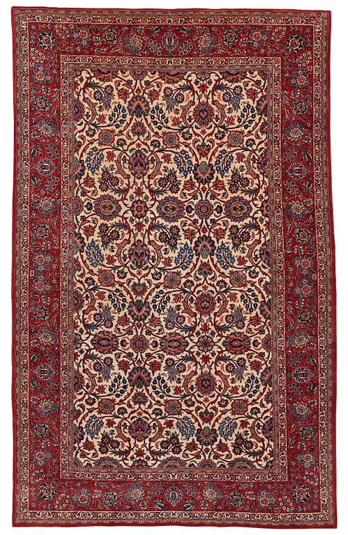 Matto, semi-antique, Kashan, ca 291,5 x 183,5 cm.