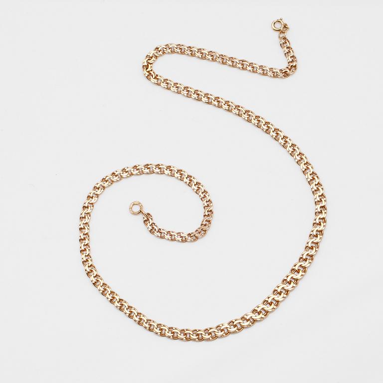 COLLIER, 18K guld, svenska stämplar 1946.