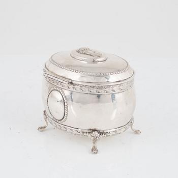 Adolf Mayer, sockerskrin, silver, empirestil, Frankfurt, Tyskland, 1900-talets början.