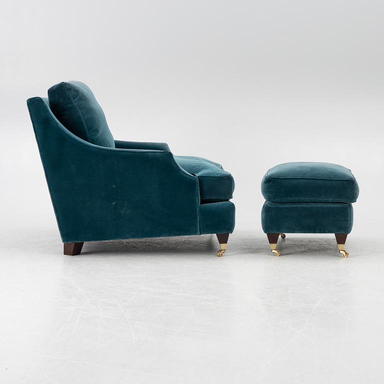 Armchair and footstool, JIO furniture, contemporary.