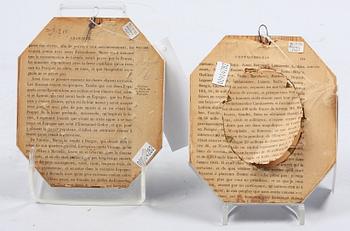 MINIATYRER, 2 st, tidigt 1900-tal.