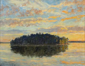 Gottfrid Kallstenius, "Stilla kväll, Källvik" - Trollholmen.