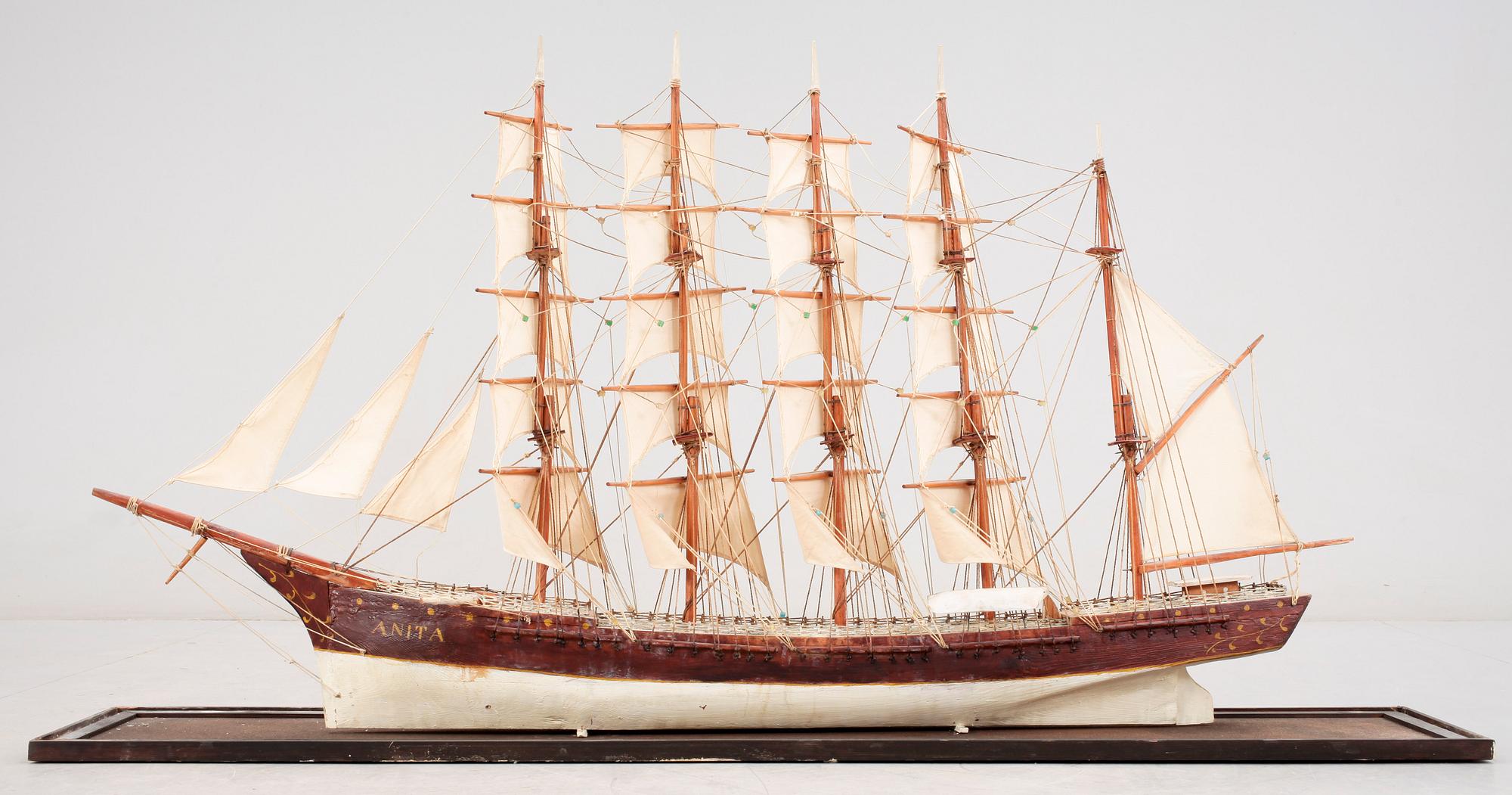 BÅTMODELL, 1900-tal.