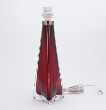 BORDSLAMPA, glas, Carl Fagerlund, 1900-talets andra hälft.