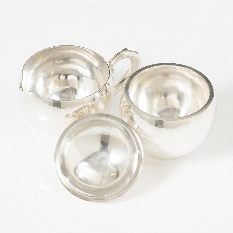 Georg Jensen, a set of four pieces tea and coffee service, sterling silver, design Johan Rohde, 533 and 787, Copenhagen.