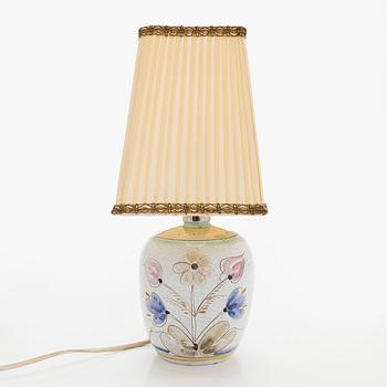 Toini Muona, a stoneware table lamp, signed TM Arabia.
