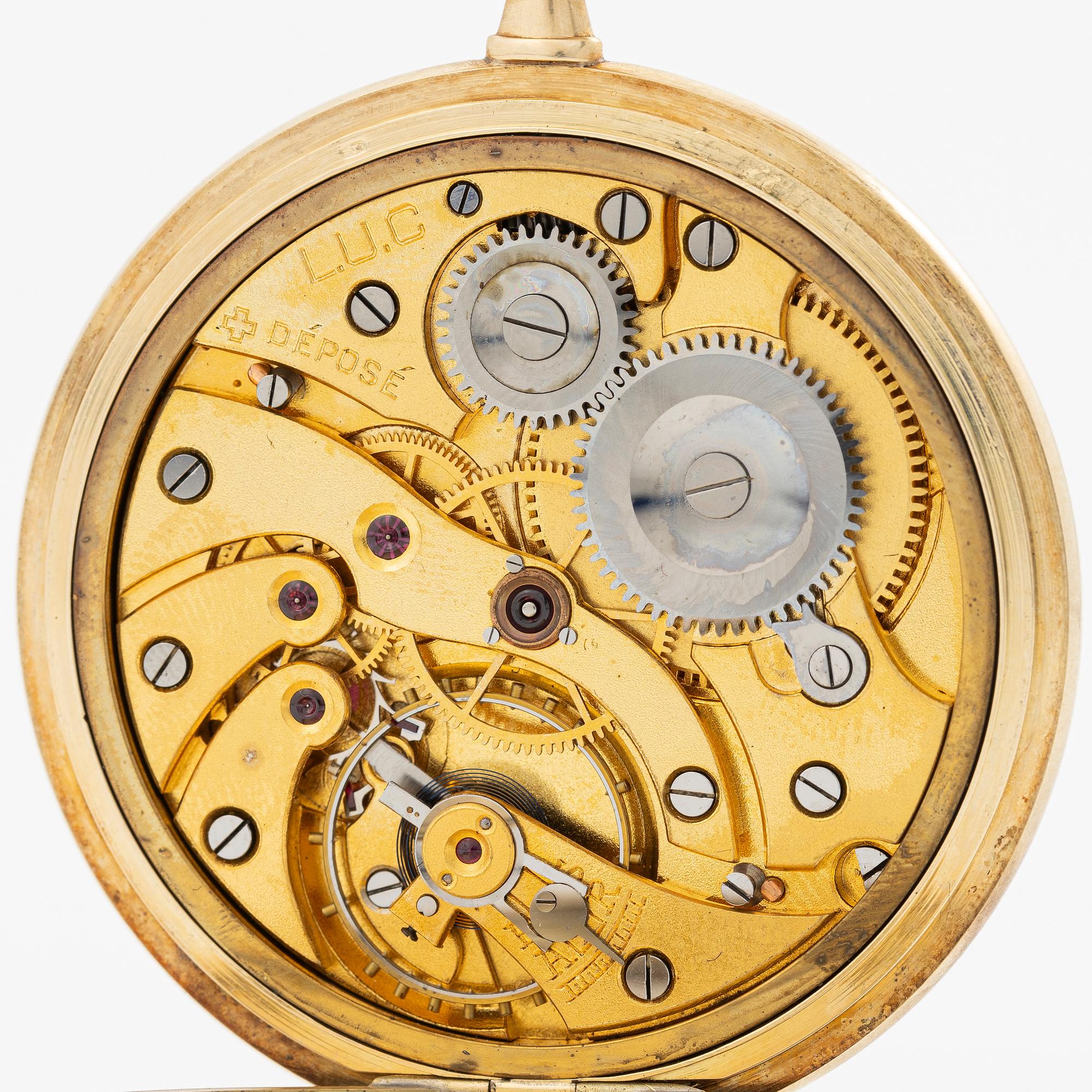 L.U.C, “Chopard”, pocket watch, hunter case, 52 mm.