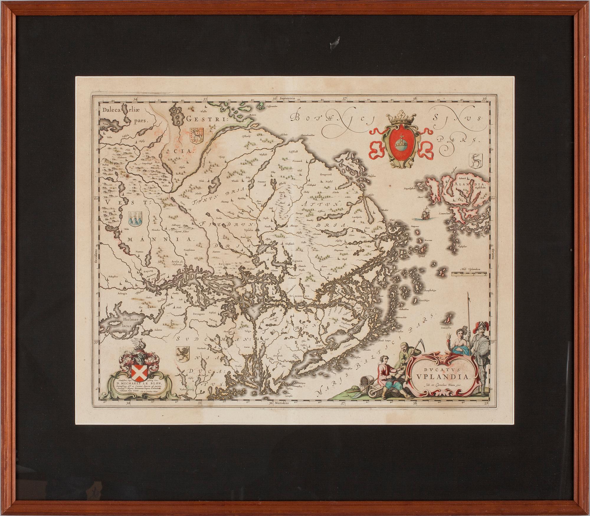 KARTA, Johannes Blaeu, 1600-talets mitt.