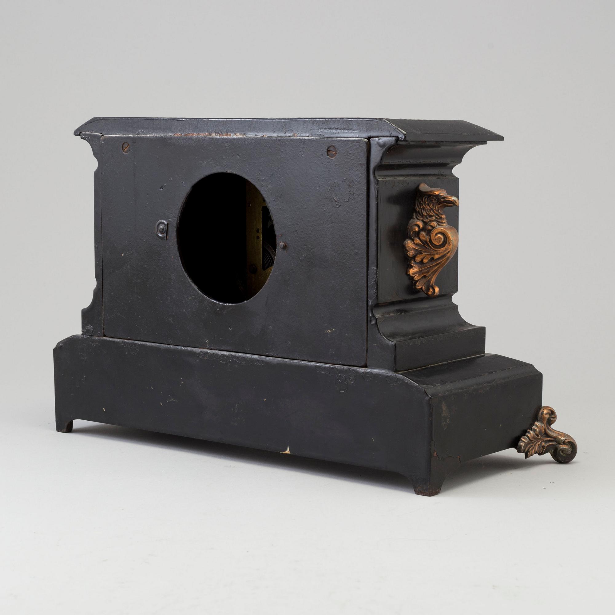A TABLE CLOCK, Ansonia clock company, New York, late 19th century.