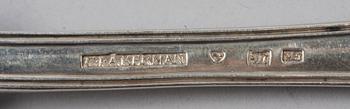 BESTICKSERVISDELAR, 23 st, silver, bla Per Oskar Fredrik Närman, Mariestad, 1800-1900-tal.