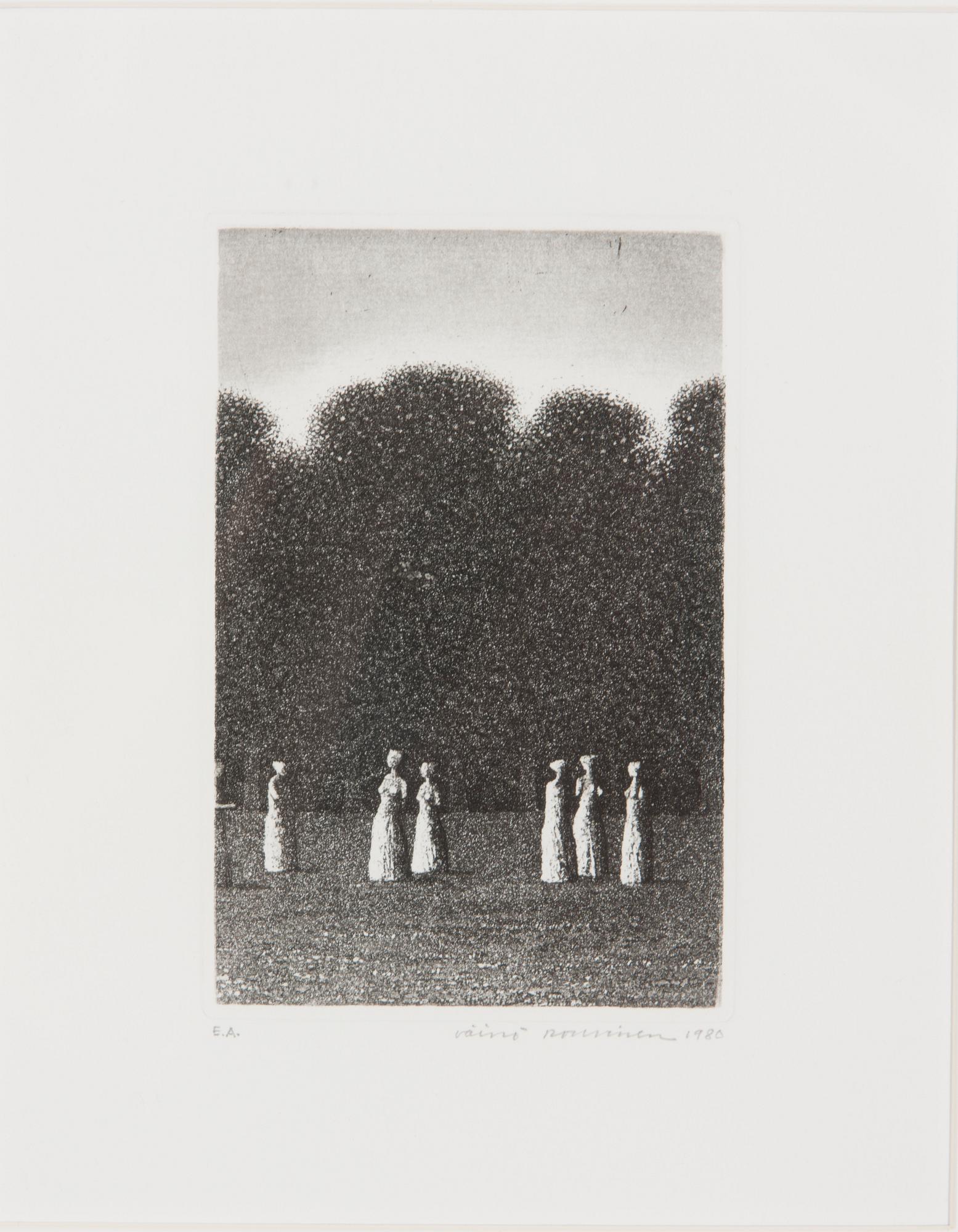 VÄINÖ ROUVINEN, etsning, signerad, daterad 1980 och numrerad E.A.