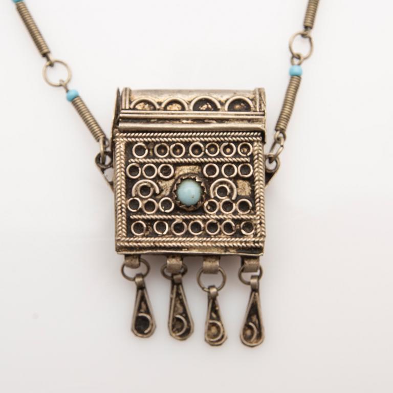 Casket, silver, possibly Morocco, 20th century.
