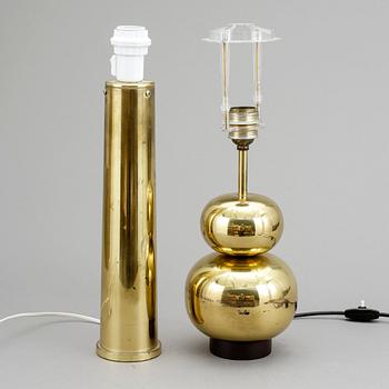 BORDSLAMPOR, 2 st, 1960-70-tal.