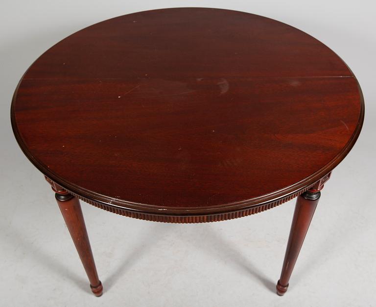 MATSALSMÖBEL, 5 del, gustaviansk stil, 1900-talets andra hälft.