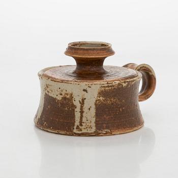 Kyllikki Salmenhaara, Mug with lid, stoneware, signed KS Arabia.