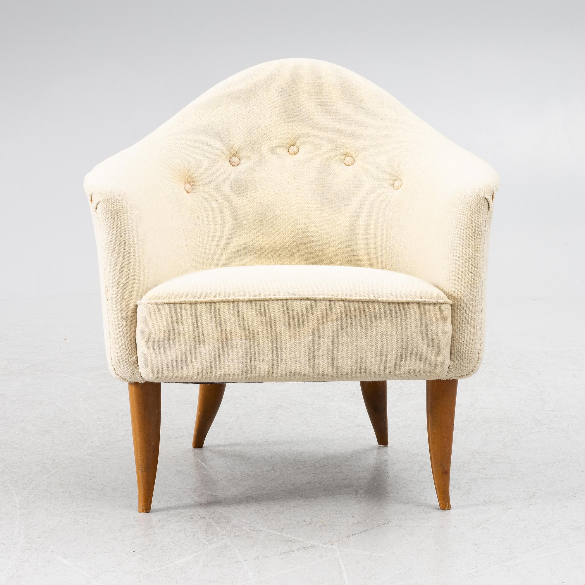 Kerstin Hörlin-Holmquist, armchair, "Little Adam" from the series "Paradiset", Triva, Nordiska Kompaniet, mid-20th century.