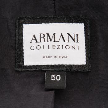 ARMANI COLLEZIONI LEATHER JACKET.