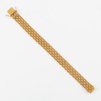 Armband, 18K guld, x-länk.