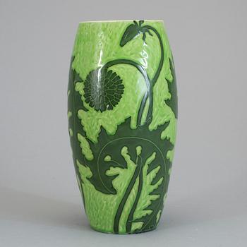 JOSEF EKBERG, vas, Gustavsberg 1901. Flintgods, Sgrafitto-teknik. Jugend.
