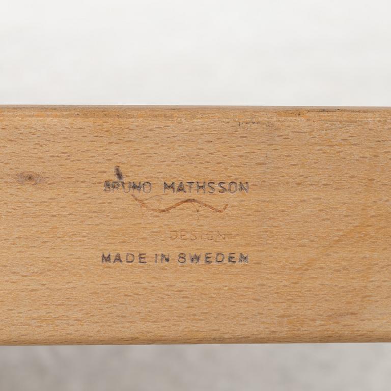 Bruno Mathsson, fåtölj, "Arbetsstolen", Firma Karl Mathsson, Värnamo 1968.