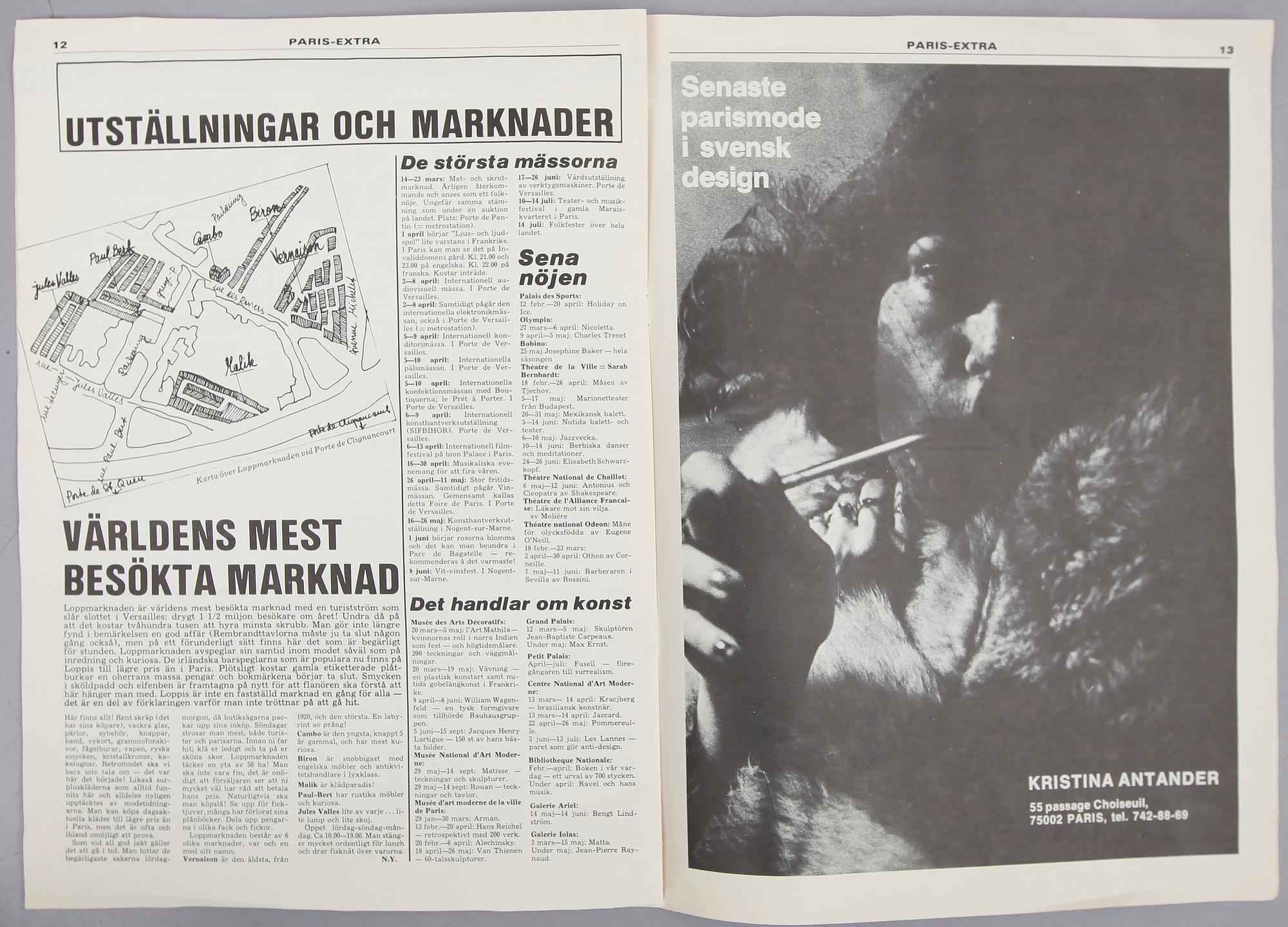 BENGT LINDSTRÖM, blandteknik, papper klistrad på duk, Paris 1975.