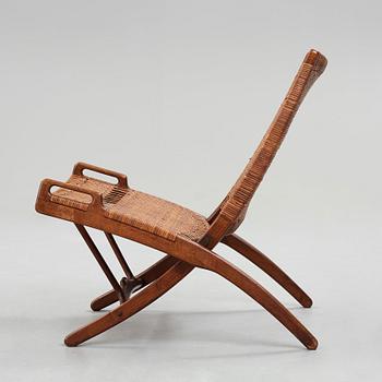 HANS J WEGNER, fällstol, "JH512" Johannes Hansen, Danmark, 1940-50-tal.