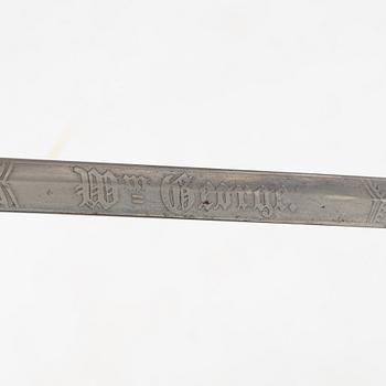 An American officer's sword, 18th/19th century.