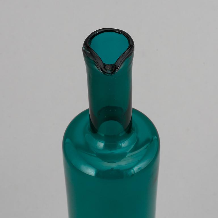 Nanny Still, a glass bottle, signed Riihimäen Lasi O.Y Nanny Still.
