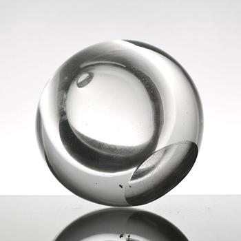 SKULPTUR, glas, signerad Timo Sarpaneva, Iittala.