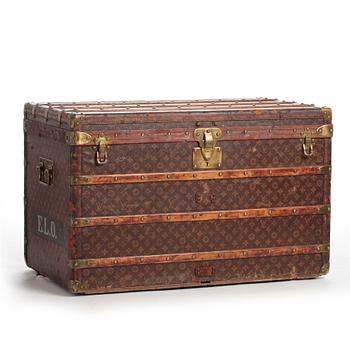 LOUIS VUITTON, a Monogram canvas trunk, late 19th/early 20th century.