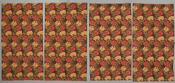 WILLIAM MORRIS, gardinlängder, 4 st, "Chrysanthemum".