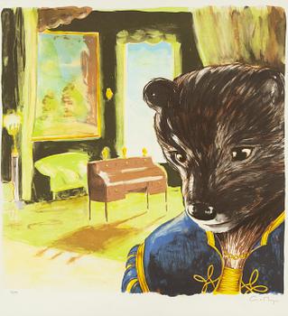 Ernst Billgren, "Järv i blå kostym".