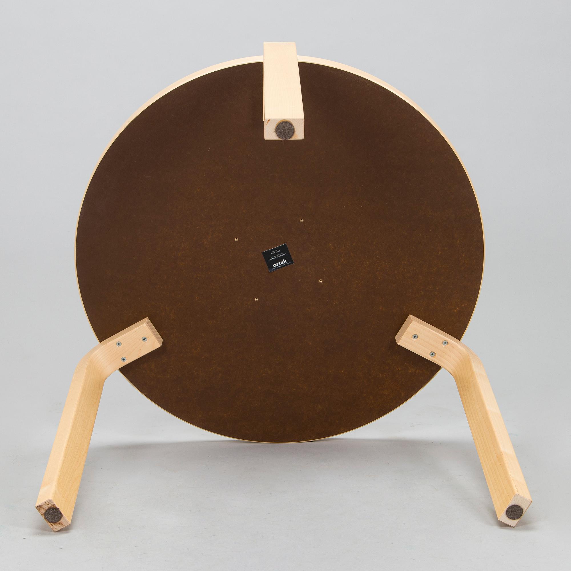 Alvar Aalto, Lastenkaluste, 3 osaa,  pöytä ja jakkaroita 3 kpl, yhteistyö Moomin Characters 2013.