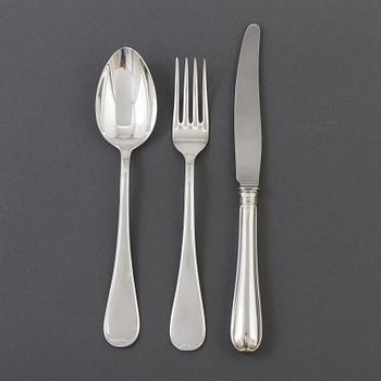 CUTLERY, silver, 36 pcs, GAB Eskilstuna, 1975 and -76.