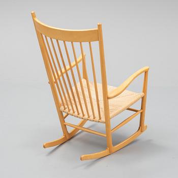 Hans J Wegner, a 'J 16' rocking chair, FDB Möbler.