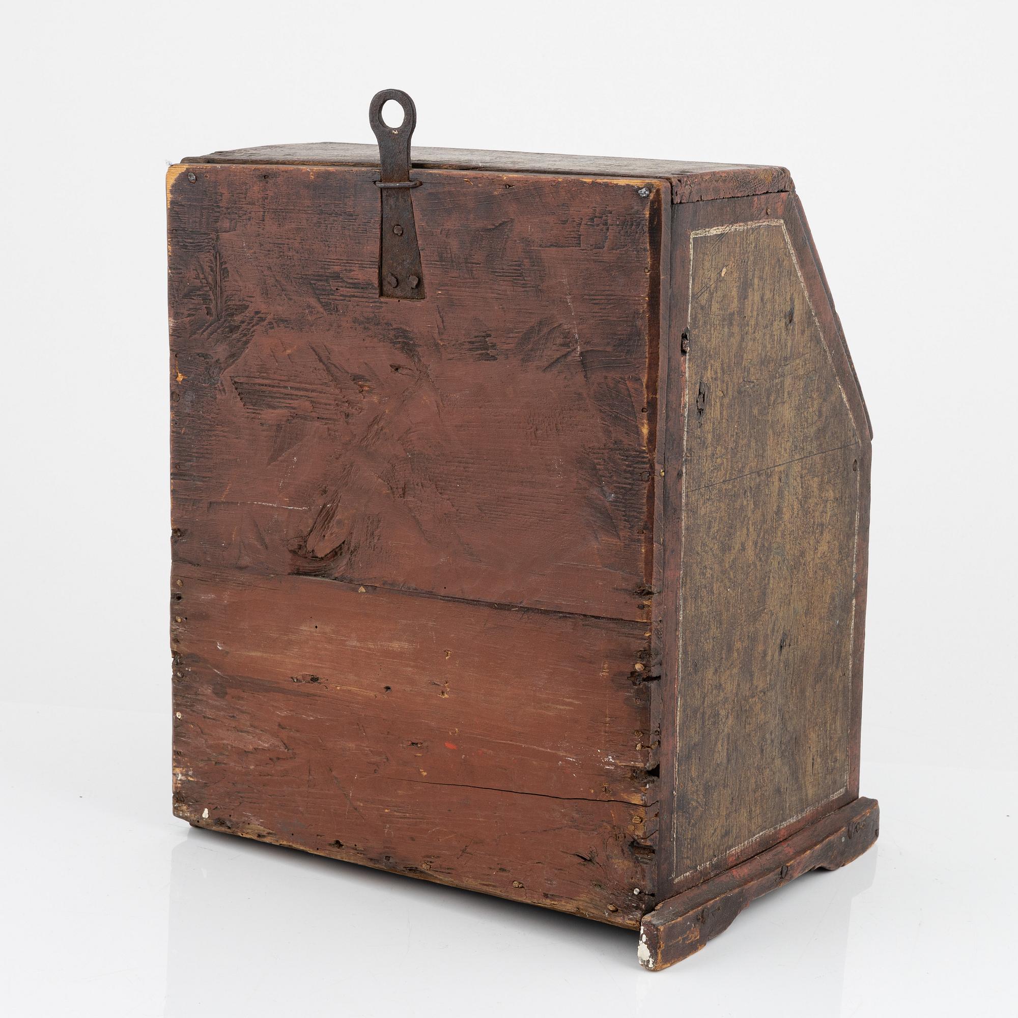 A Swedish provincial miniature secretaire, dated 1811.