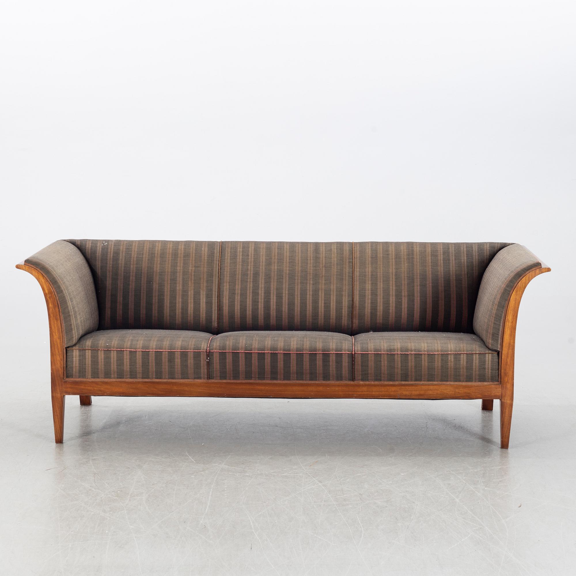 FRITS HENNINGSEN, a mahogany sofa mid 1900's.