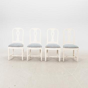 Stolar 4 st "Hallunda" IKEAs 1700-talets serie sent 1900-tal.