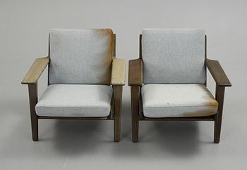 FÅTÖLJER, ett par, "GE-290", Hans J Wegner, Danmark, 1900-talets andra hälft.