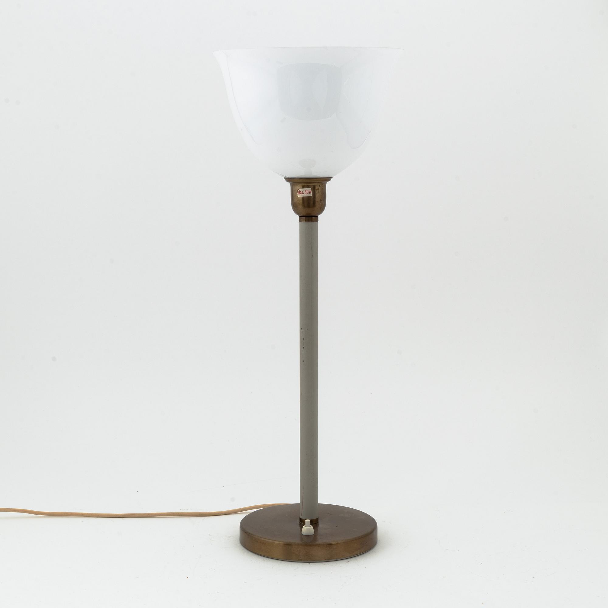 A Swedish table lamp, model E1251, Asea, mid 20th century.