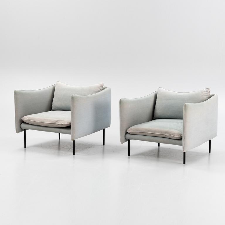 Andreas Engesvik, a pair of 'Tiki' easy chairs, Fogia.