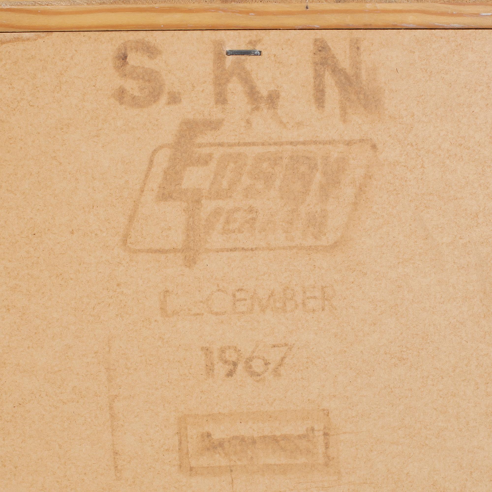 ARKIVSKÅP, stämpelmärkt SKN, Edsbyverken, 1967.