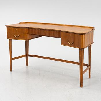 A Swedish Modern dressing table and a stool, AB Förenade Möbelfabrikerna, Linköping, 1940's.