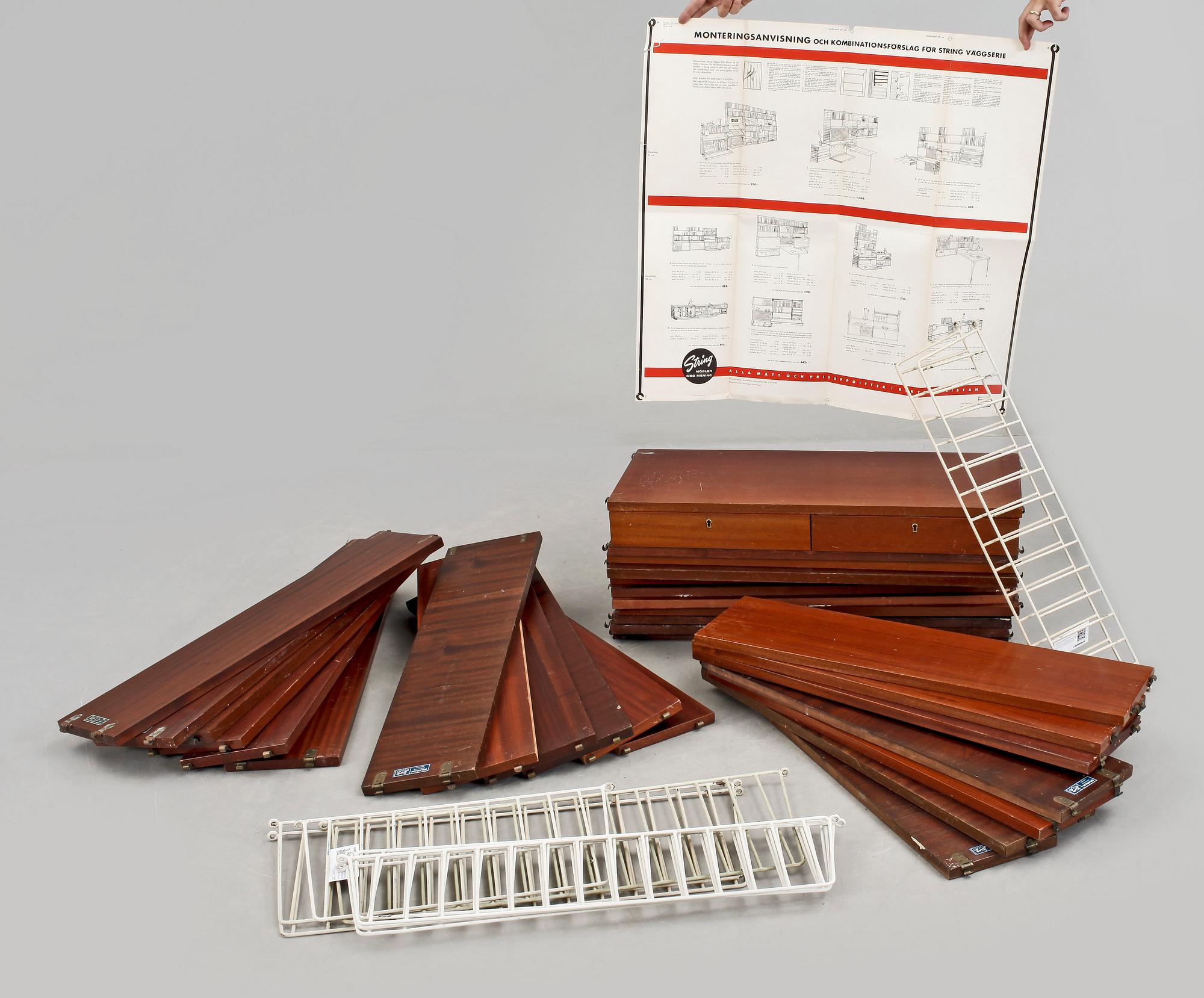 BOKHYLLA, "String"/"The Ladder Shelf", Nisse Strinning, 1950/60-tal.