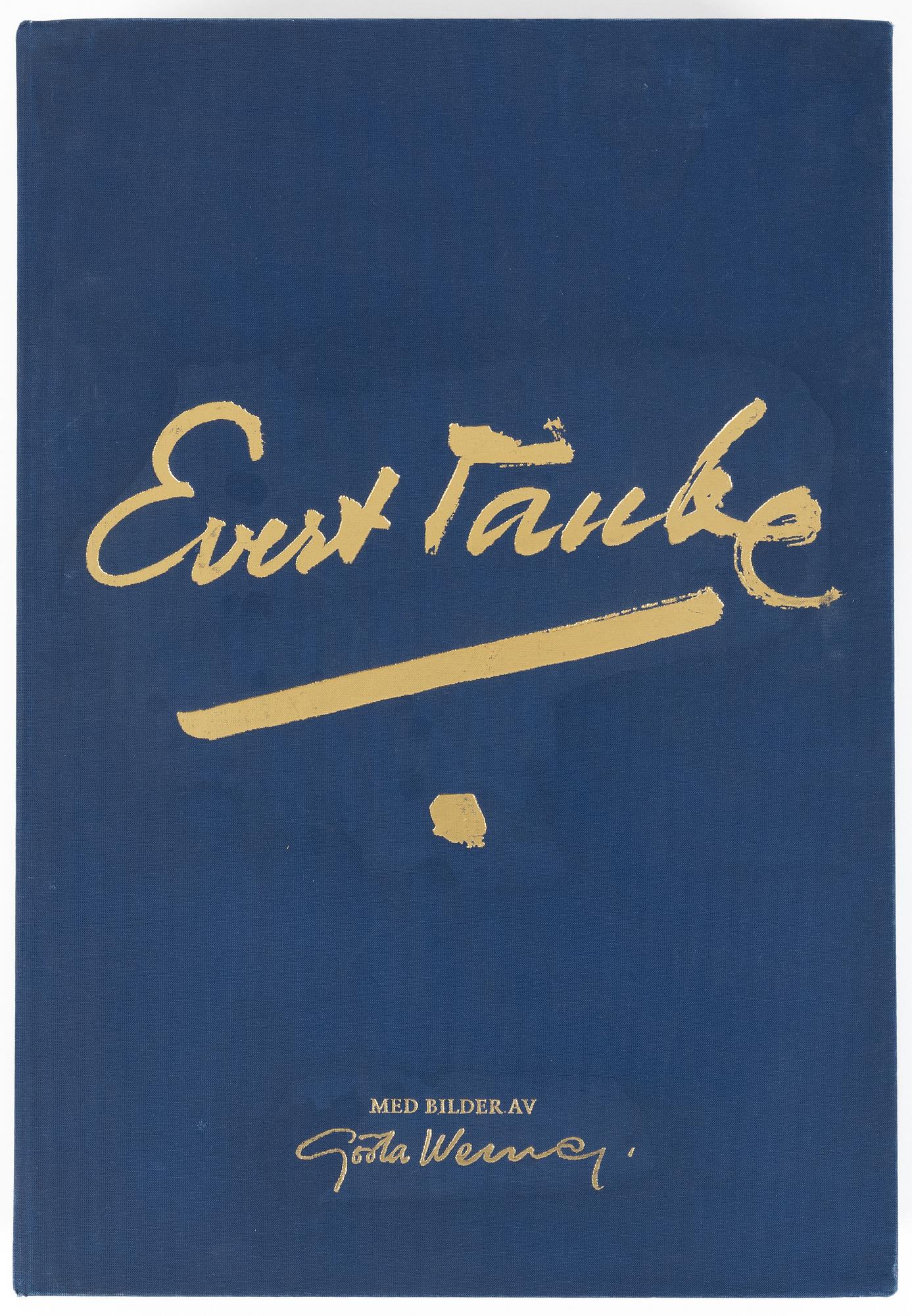 Gösta Werner, mapp, "Visor av Evert Taube med bilder av Gösta Werner".