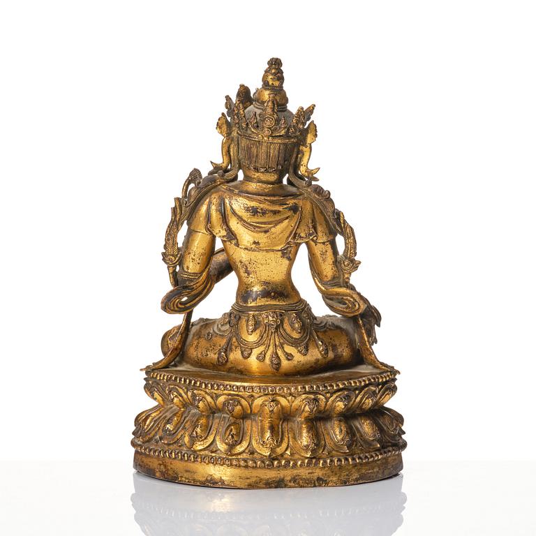 Tara, förgylld brons. Mingdynastin (1368-1644).
