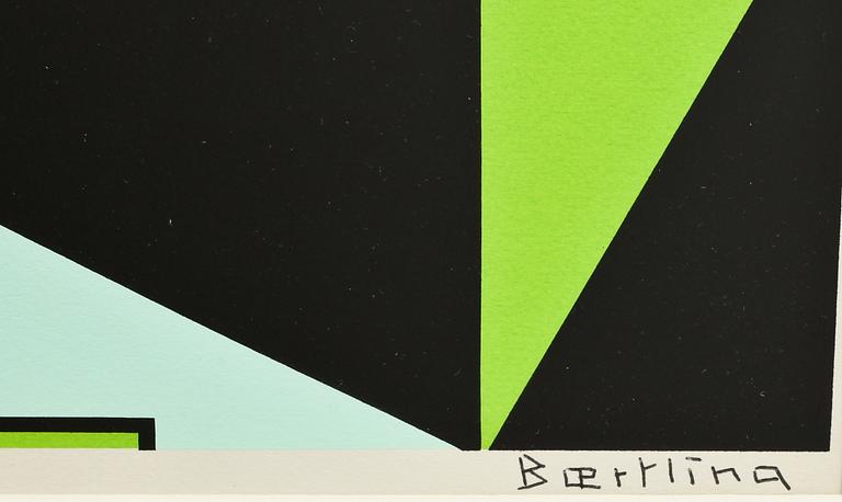 OLLE BAERTLING, färgserigrafi, sign, numr 183/300 o dat- 1952-68.