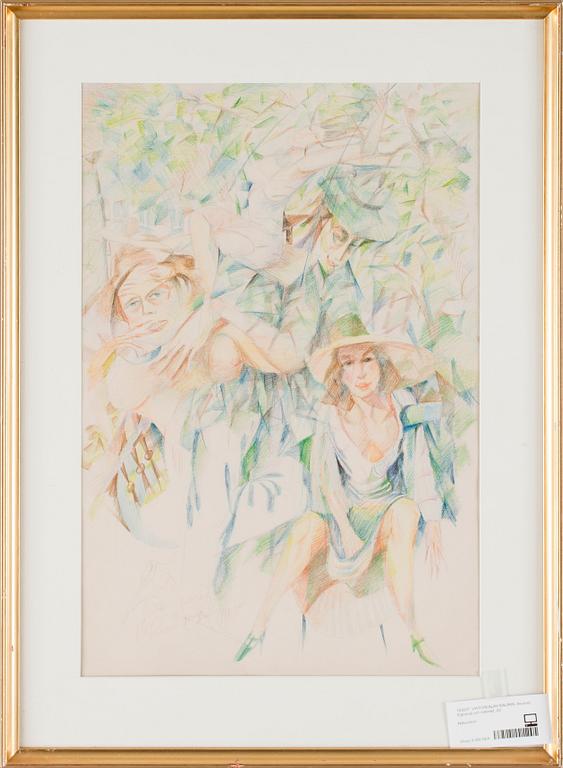 VIATCHESLAV KALININ. Akvarell. Sign o dat.